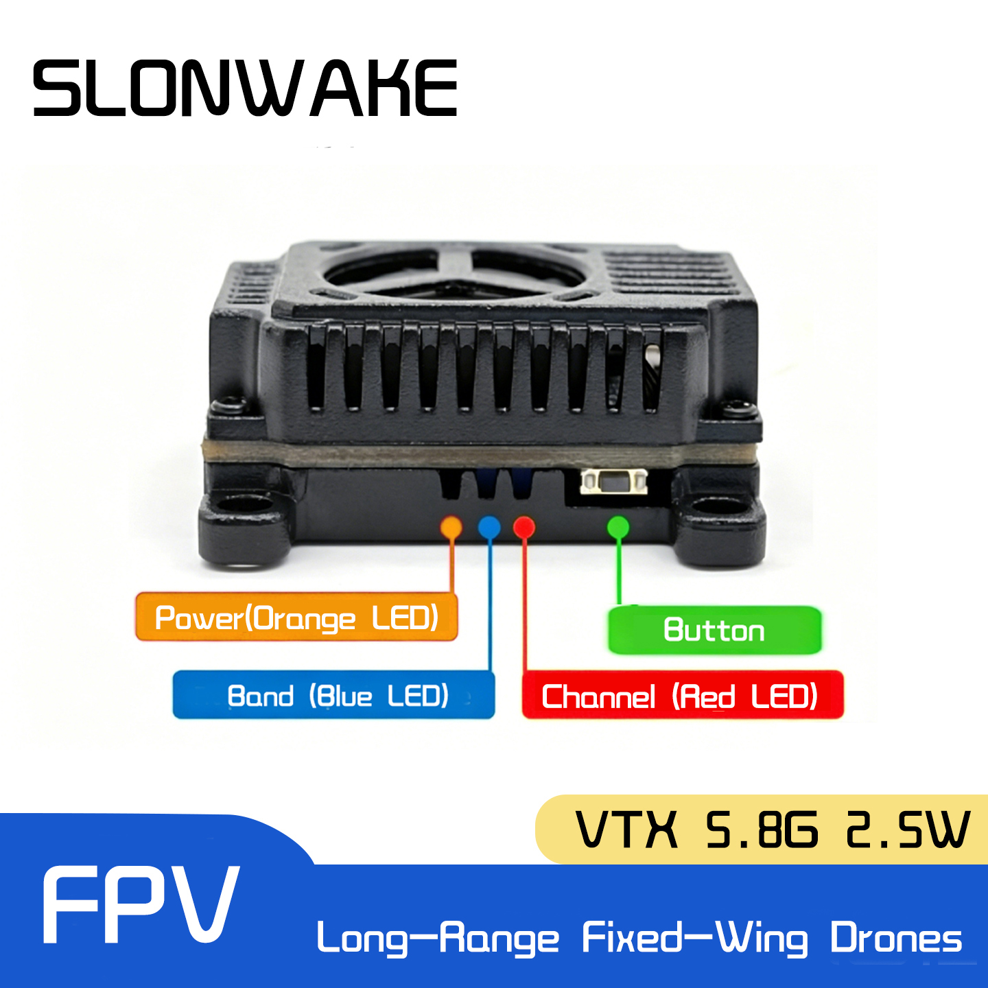 SLONWAKE 5.8G 48CH FPV Transmi - Drone Racing Transmitter ulasan dan harga