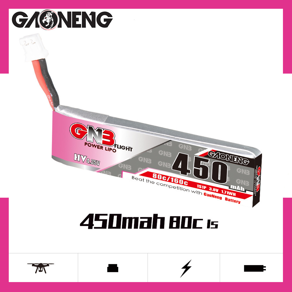 GNB HV 1S 3.8V 450mAh 80C/160C - Drone Racing Battery ulasan dan harga