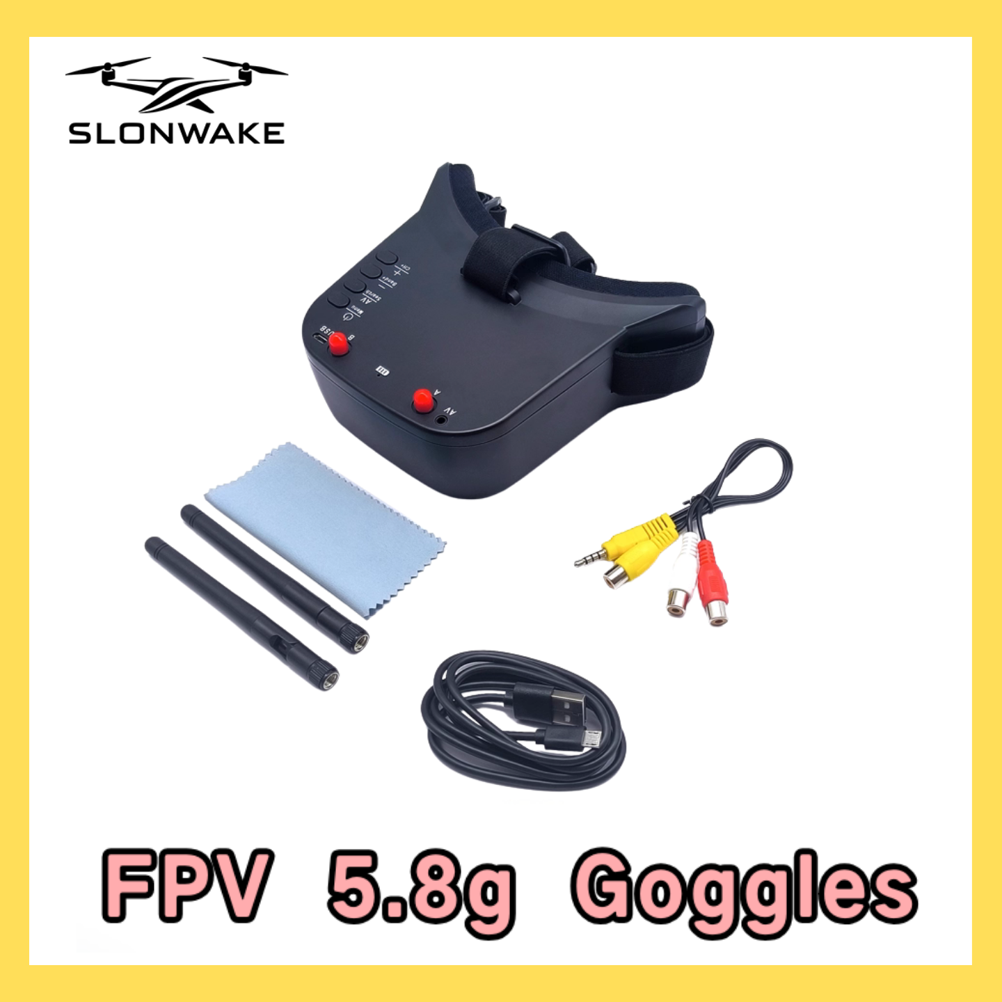 SLONWAKE 5.8G 48CH FPV 400mw V - Drone Racing Transmitter ulasan dan harga