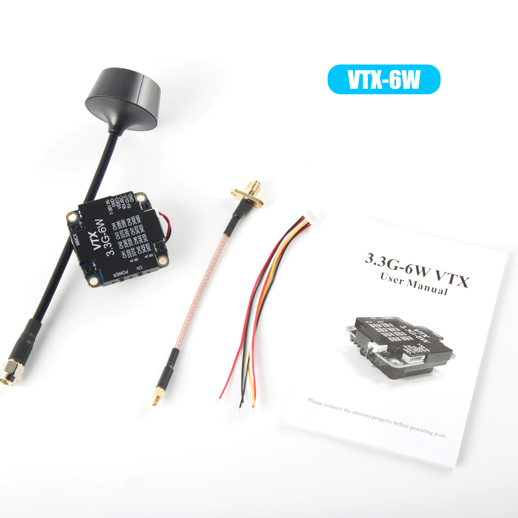 FPV Video Transmitter 3.3G 6W  - Drone Racing Transmitter ulasan dan harga
